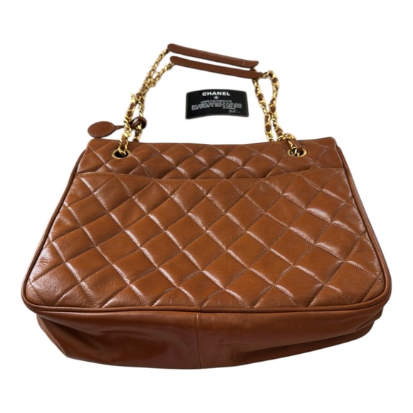 CHANEL Authentic Matelasse Chain Quilted Vintage Shoulder Bag Brown - Picture 4 of 16